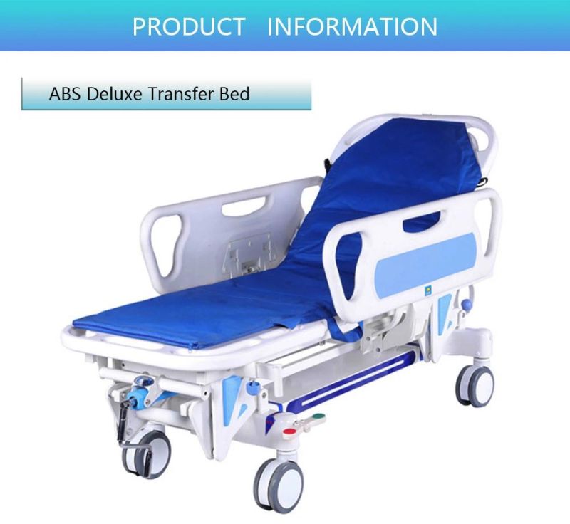 Hospital Furniture Hydraulic Emergency Transfer Trolley