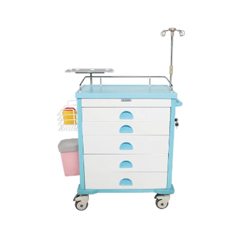 Cm-2 ABS Mobile Injection Medicine Anesthesia Trolley for Hospital