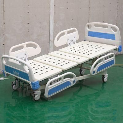 China Hospital Bed Manufacturer Medical Furniture 5 Function Manual Hospital Bed 4 Crank for Paralyzed Patients