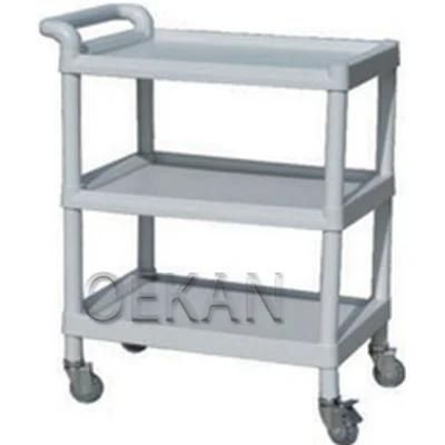Simple Hospital Medical ABS Trolley with Wheels