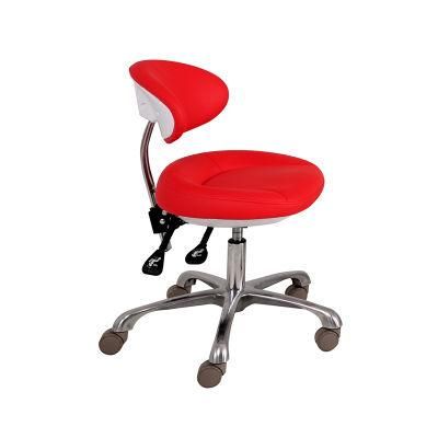Dental Doctor Nurse Assistant Stool Chair with Adjustable Backrest
