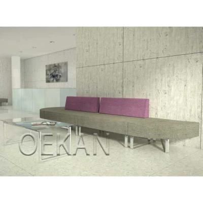 Hospital Furniture Comfortable Fabric Design Public Resting Sofa Long Leisure Sofa