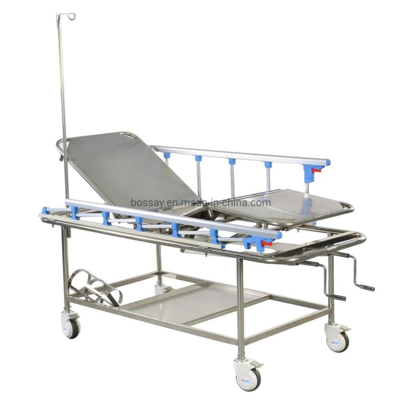 High Quality Stainless Steel Emergency Hospital Ambulance Stretcher for Sales