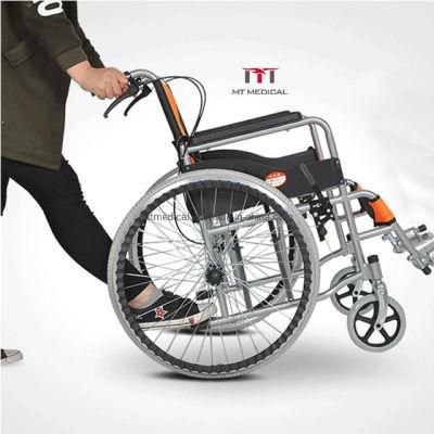 Elderly Wheel Chair for People with Disabilities Cheap Foldable Manual Aluminum Wheelchair for Sales