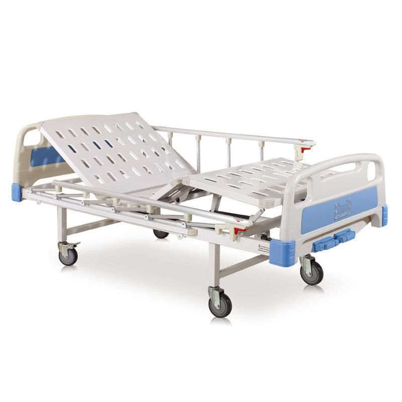 Two-Function Manual Care Hospital Bed Medical Bed Patient Bed Patient Cot