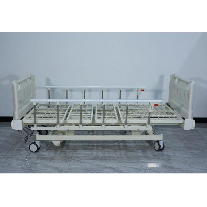 5-Function Manual Nursing Care Equipment Medical Furniture Clinic ICU Patient Hospital Bed