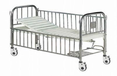 (MS-P600) Hospital Two Cranks Adjustable Pediatric Baby Bed