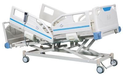 D-5A Hospital Furniture Three Function Electric Hospital Bed with Side Rails Electric Medical Bed