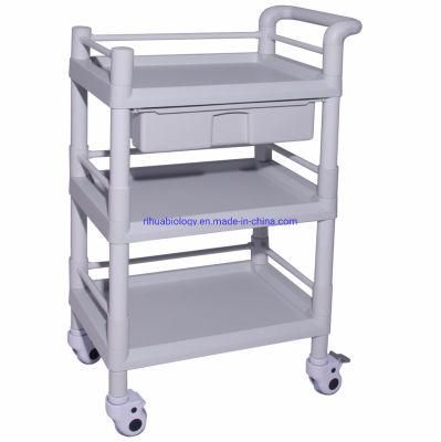 Rh-101j Hospital Multi-Functional ABS Trolley/3 Shelves