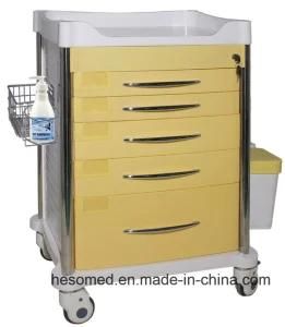 HS-Pmt010s Medical Supplies ABS Medicine Emergency Trolly