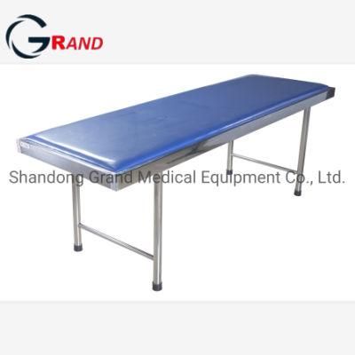 Hospital Equipments Medical Instrument Clinic Apparatus Stainless Steel Clinic Check Bed/Table Manual Examination/Exam Bed