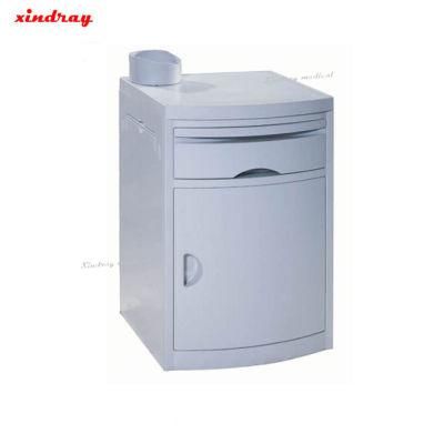 ABS Hospital Bed Side Cabinet, Strong Plastic Hospital Locker with Wheels, Medical Used Storage Cabinet