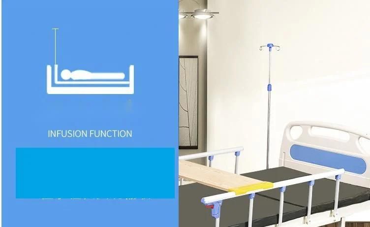 Multifunctional Flat Manual Medical Equipment Height Adjustable Medical Bed