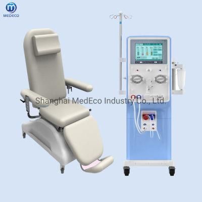 Medical Manual Adjustable Patient Dialysis Chair Medical Hemodialysis Chair Bed with Armrest