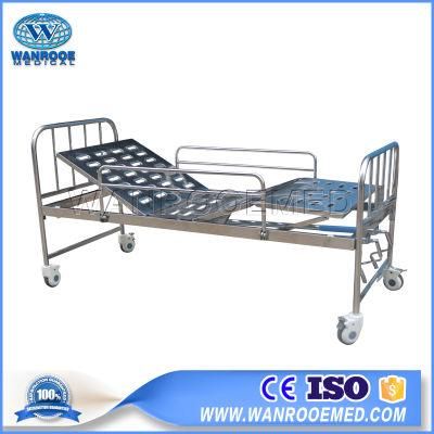Bam215 Hospital Stainless Steel Double Crank Adjustable Care Bed