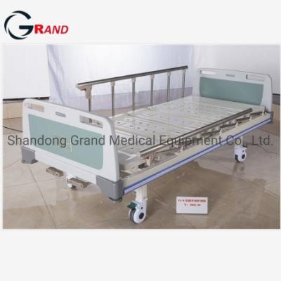 Best Price China ABS Hanging Head Manual Two Shake Double Functional Hospital Patient Nursing Bed