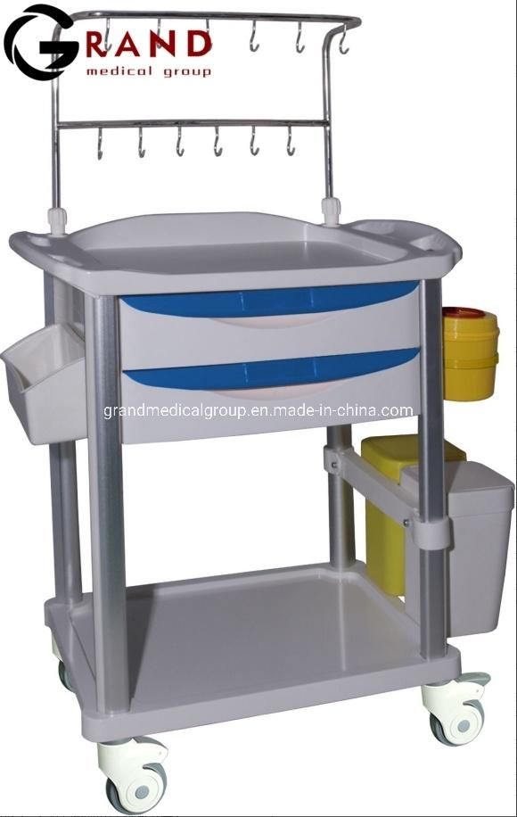 Medical Cart Medical Trolley Surgical Trolley with Drawers High Quality Hospital Trolley Medical Use ABS Infusion Trolley Cart