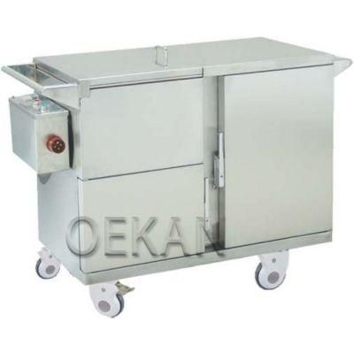 Oekan Modern Stainless Steel Medicine Storage Fridge Cart