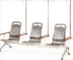 Hospital Stainless Steel Infusion Chair with 3 Seats