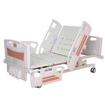 Cheap Manual Hospital Bed/Patient Bed/Sick Bed/Medical Bed/ ICU Bed with ABS Side Rail with CE