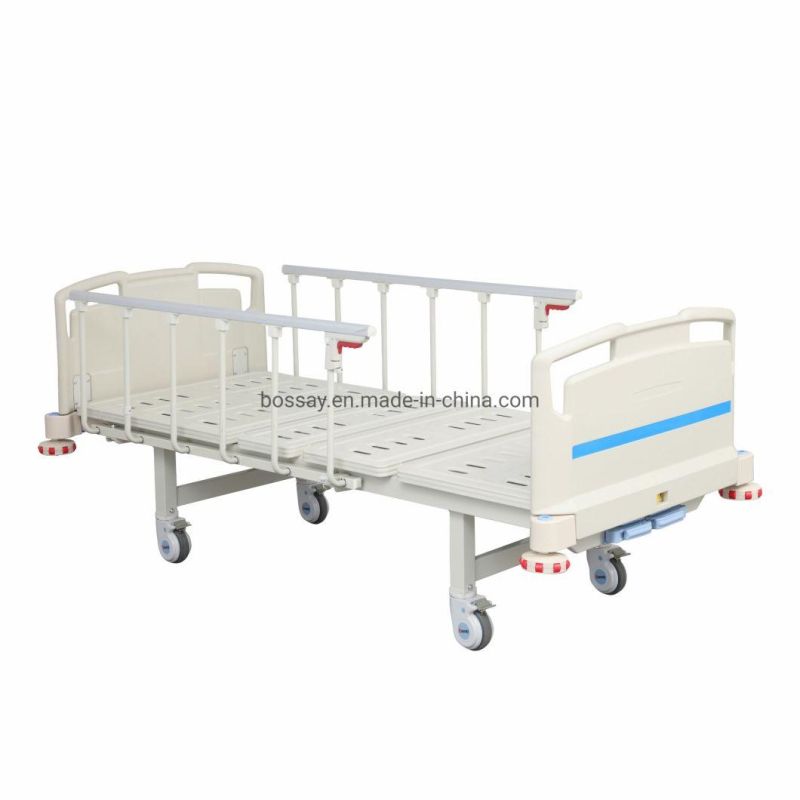 Manual Hospital Bed ICU Bed Medical Equipment with Two Cranks