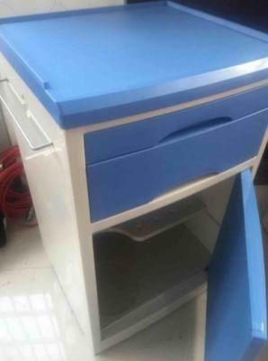 Hospital Furniture ABS Medical Bedside Cabinet for Hospital Colorful