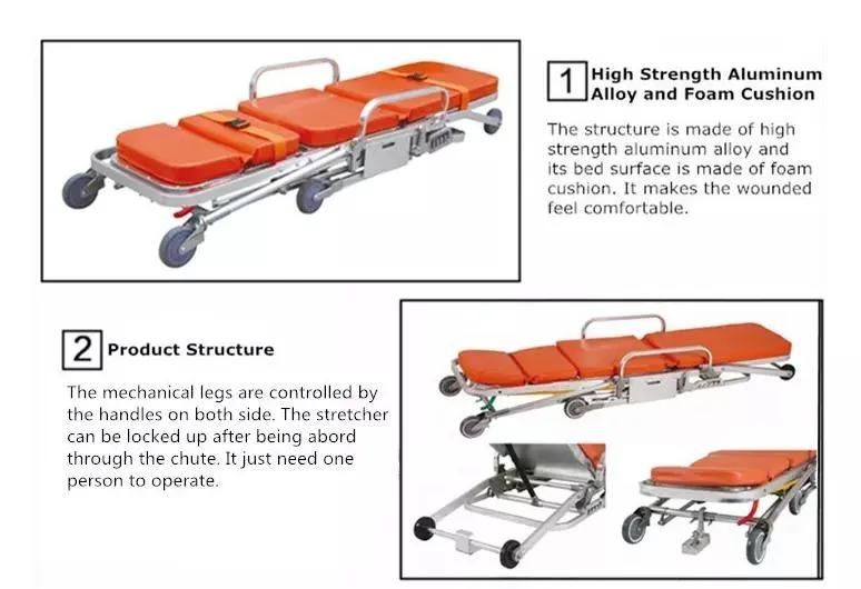 Medical Automatic Ambulance Stretcher for Emergency