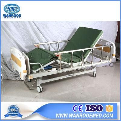 Hospital Furniture 2 Crank Medical Patient Nursing Manual Bed