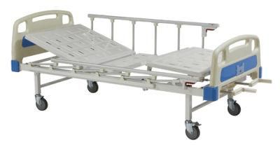Chinese Manufacturer Cheap Price Two-Function Manual 2 Crank Hospital Bed Kjt202