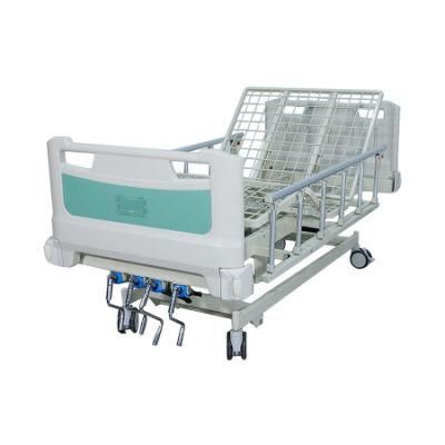 4 Crank 5 Function Manual Hospital Nursing Medical Bed for Patients