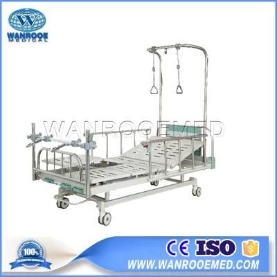 Bam300g Hospital Multi-Function Orthopedic Physiotherapy Manual Traction Nursing Bed