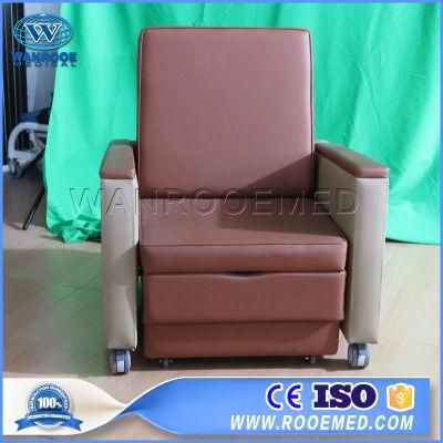 Luxury Hospital Folding Accompany Attendant Patient Sleeping Chair for Sale