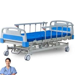 Adjustable Hospital Equipment Patient Bed ICU Electric Medical Caster