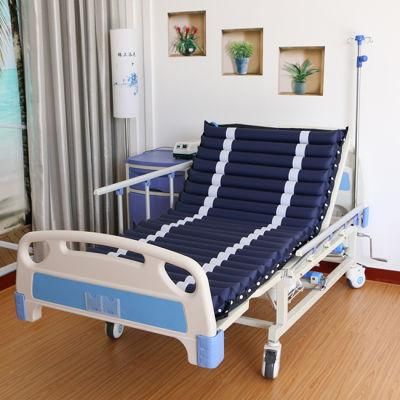 Nursing Bed Hospital Bed with Bedpan and Detachable ABS Anti-Collision Headboard Home Care Bed