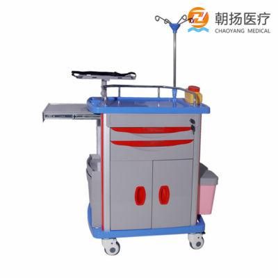 Hospital Medical ABS Resuscitation Emergency Trolley Price for Sale Cy-D409