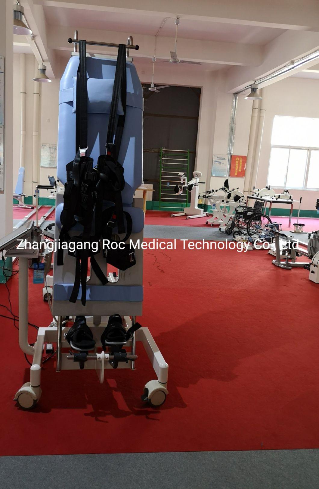 Rehabilitation Training Electric Vertical Upright Tilt Bed for Hemiplegic Patients