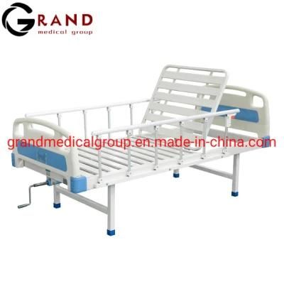 Adjustable Manual Hospital Bed for Clinic Patient Treatment Care Medical Therapy ICU Nursing