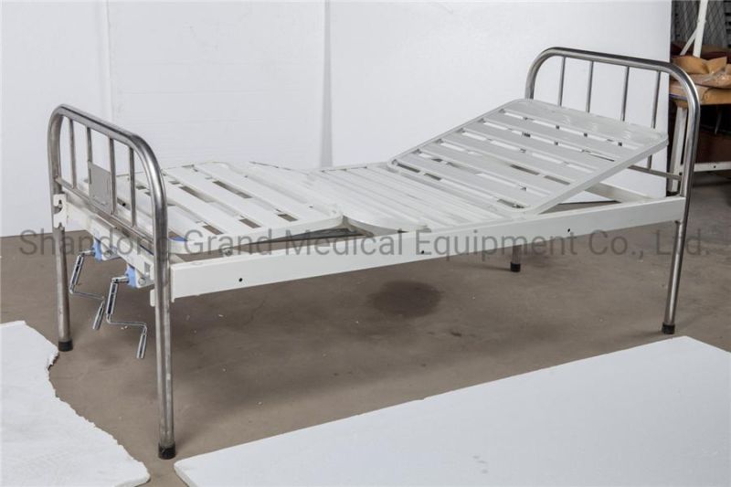 A31 Manual Two Function Hospital Bed 2 Function Manual Hospital Bed/Medical Bed/Patient Bed with Stainless Steel Head & Foot Boards Cheapest