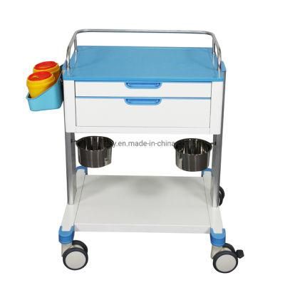 Nursing Patient Hospital Furniture Medical Cart ABS Emergency Instrument Trolley