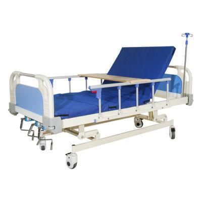 ABS Hospital Bed Medical Sick Baby Disable Adult 3 Function Two Manual Crank Nursing Patient Bed Care Care Bed