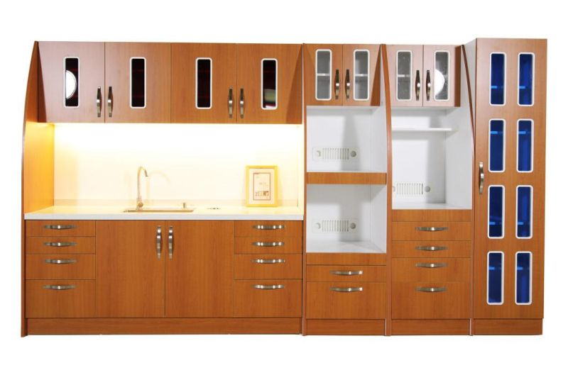 MDF Board Mobile Dental Clinic Laboratory Furniture Office Lab Sterilization Cabinet for Sale