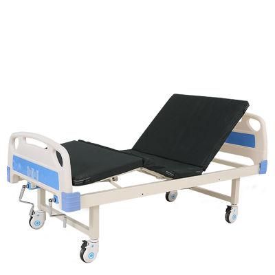 Factory Direct Sale Two Function Patient Bed Manual Two Cranks Medical Hospital Bed