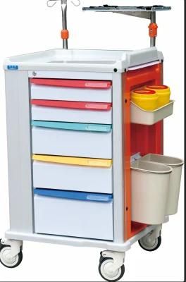Italy New Design Hospital Medical Emergency Crash Anaesthesia Trolley Cart