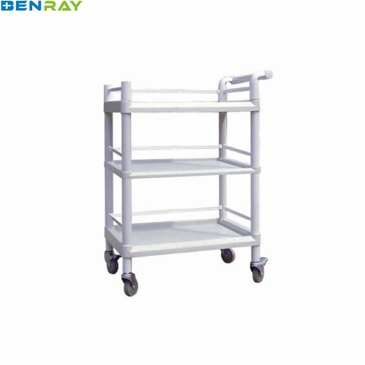 ABS Plastic Material Hospital Equipment Products China Supplier Utility Trolley