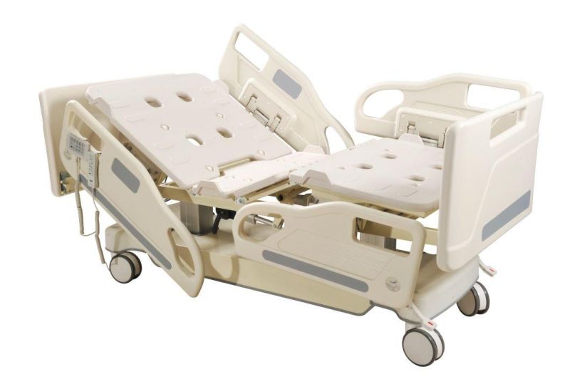Medical Furniture Medical ICU 5 Function Electric Adjustable Bed Hospital with Control Panel