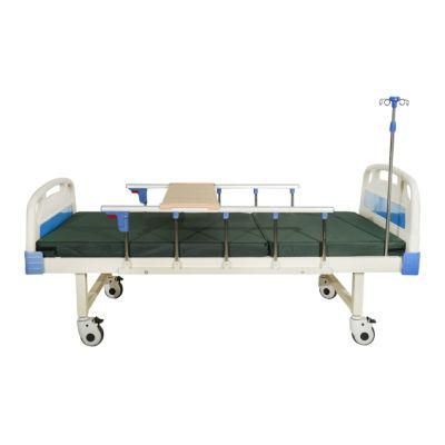 Top Sale Cheap Semi-Fowler Folding Single Function Manual Medical Hospital Patient Bed with Mattress