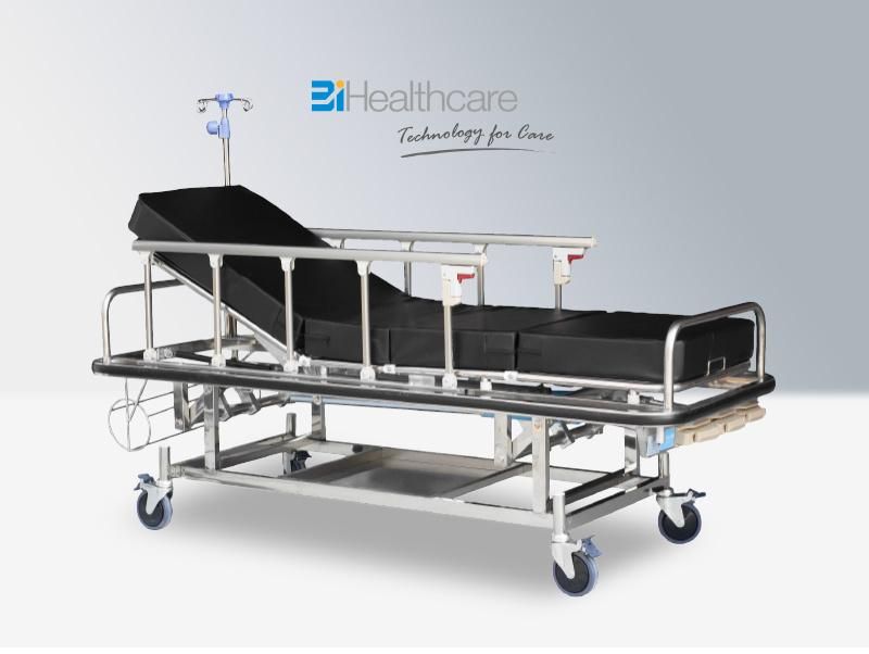 Stainless Steel Patient Stretcher First Aid Hospital Transport Stretcher