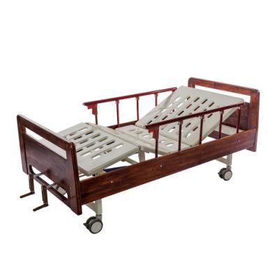 Bc02-2c Factory Manual Patient Nursing Hospital Bed with IV Pole