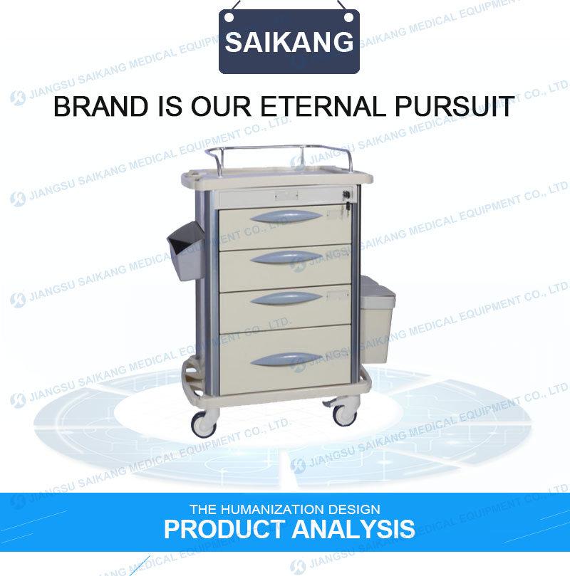 Skr-Mt310 ISO9001&13485 Factory High Quality ABS Surgical Instrument Nursing Trolley