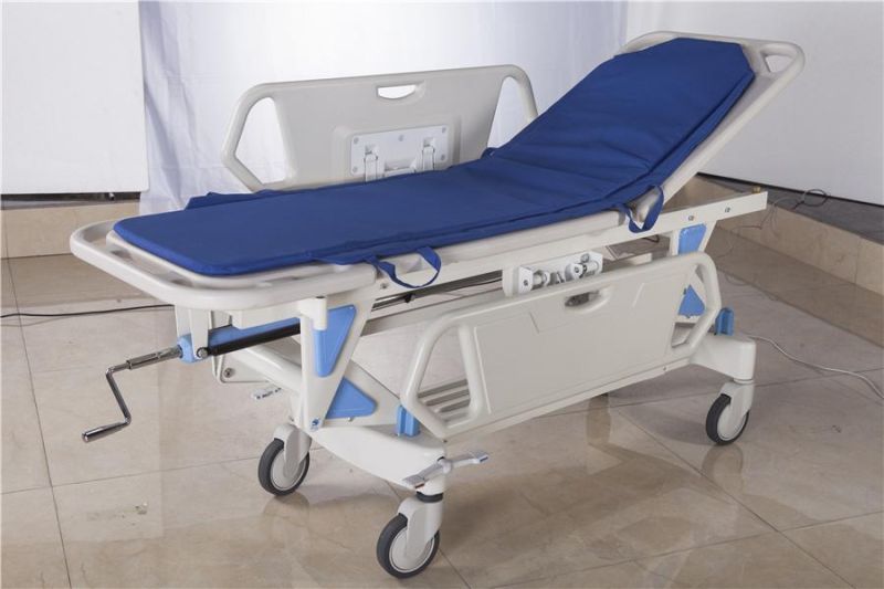 Hospital Equipment Hot Popular ABS Siderail Emergency Strecher Transfer Cart